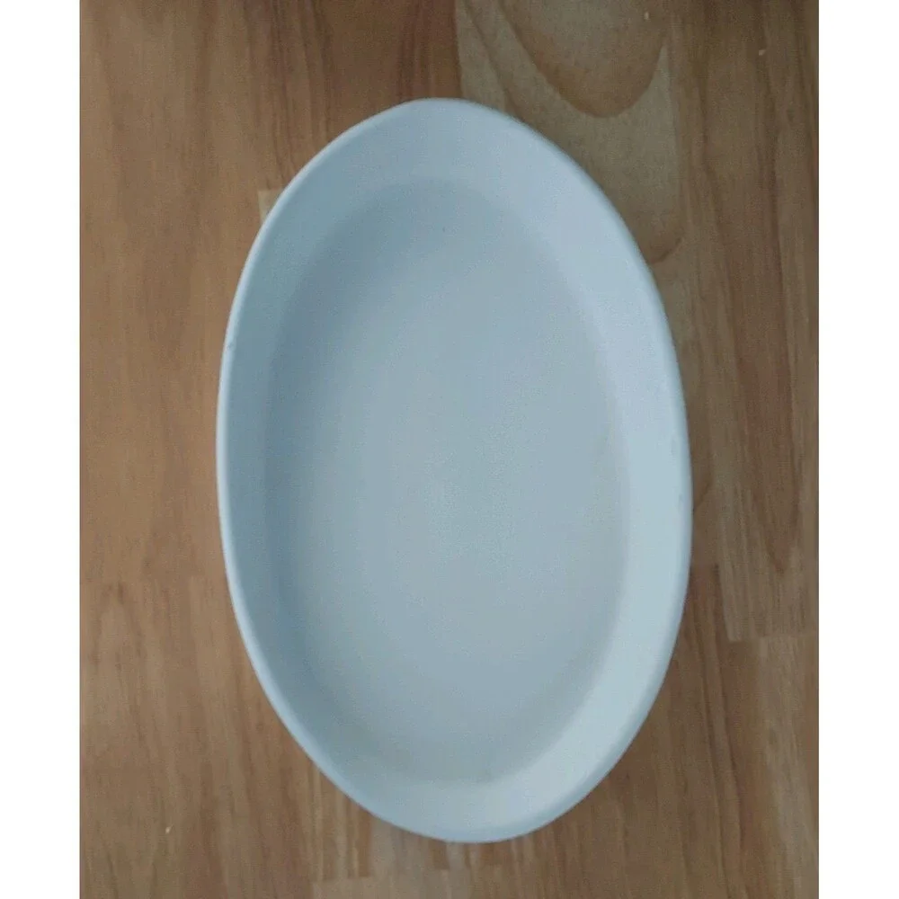 Pfaltzgraff Stoneware White Burrito Oval Bowl
